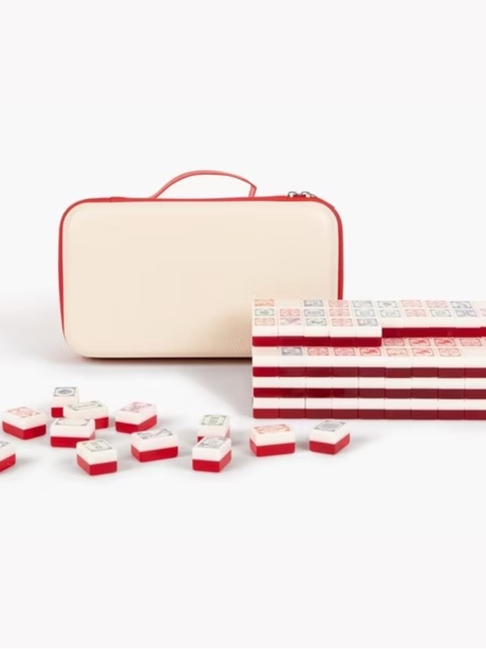 Mahjong Set includes racks, tile case, tote and Maison Lude Acrylic tiles - Picture 3 of 8
